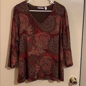 Plus size chocolate top